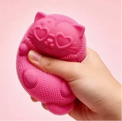 NeeDoh Cool Cats Squishy Toy Katt Stressavlastande Sensorisk Fidgetboll Pink (1 pc)