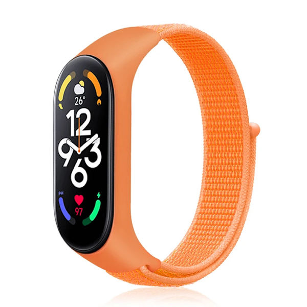 Nylon Mi Band 4 5 6 Rannekorun Vaihto Pehmeä Säädettävä Ranneke Pulsera correa Xiaomi Mi Band 3 4 5 6 7 Rannekoru papaya 19 papaya 19 Mi Band 3 4 5 6 7