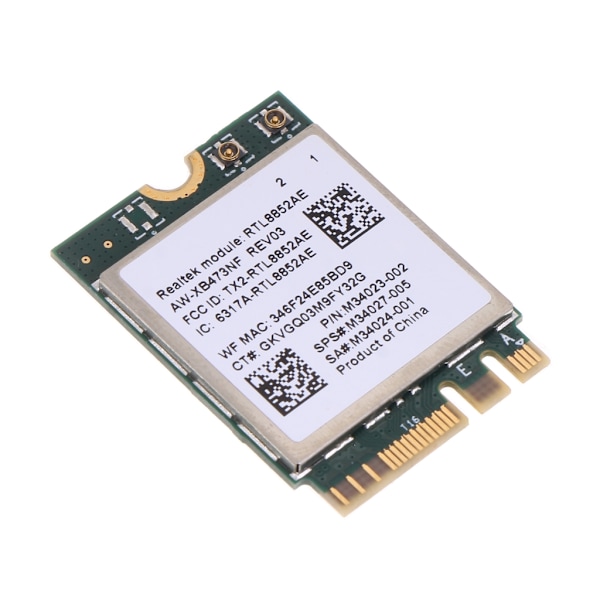 Realtek Module RTL8852AE Wi-Fi 6 Combo -kortti 802.11ax M.2 5G Wifi Langaton Wlan -kortti Bluetooth 5.2 Win 10 11