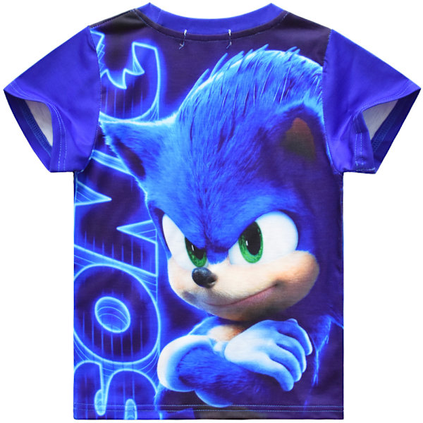 Sonic The Hedgehog Pyjamas för pojkar barn T-shirt & shorts Pjs Set 120cm 120 cm