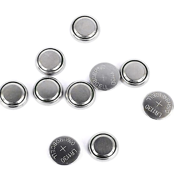 Pakkaus 50/100 Lr1130 Nappiparisto Ag10 Nappiparisto Mp3-soittimet Lelu Kello Laskin Sinkki Mangaani Paristo 1.55v 100 pieces