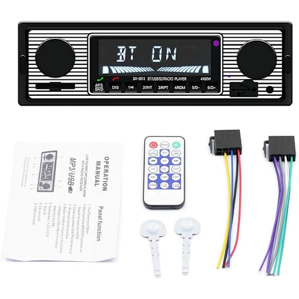 Smart Player Bluetooth Retro MP3 FM Biltilbehør