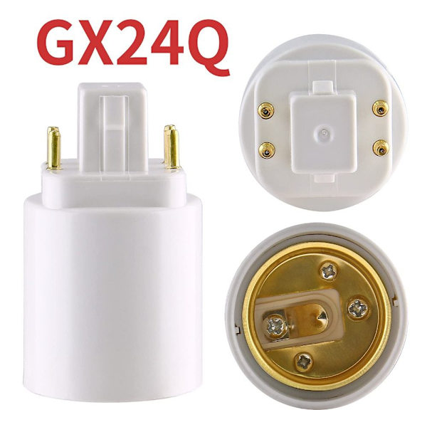 4 st Gx24q till E26/E27 Sockeladapter Lampbas