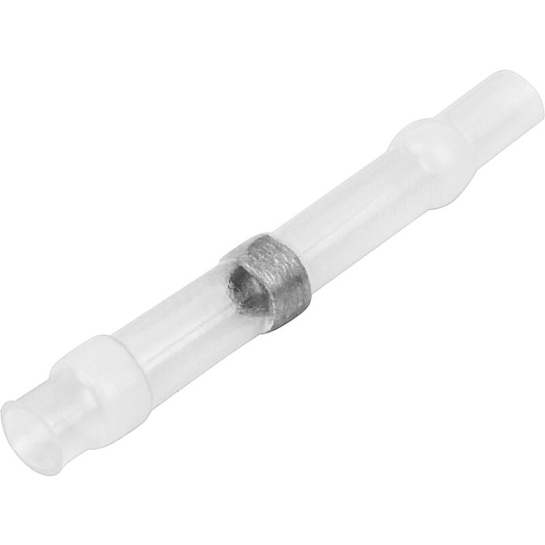 Varmeisolerende ermer for elektriske kabler, krympesikre koblinger, hvite (1,5 mm)