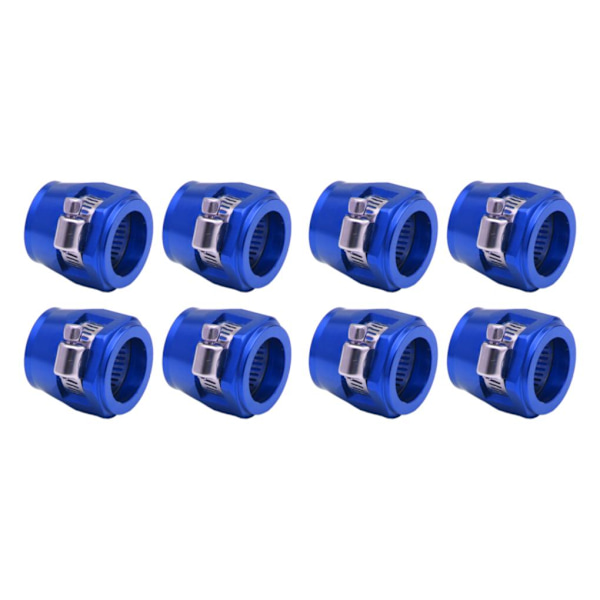 1/2/3/5 4-delad aluminium slangklämma - enkel att installera blå AN6.4pcs blue AN6.4pcs 2PCS