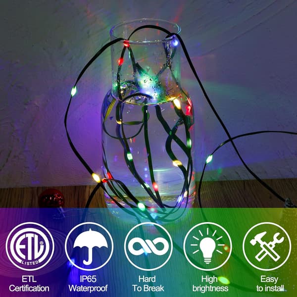 Erittäin pitkät 100 m valosarjat, 1000 LED-ulkojouluvaloa [BT] Multicolor