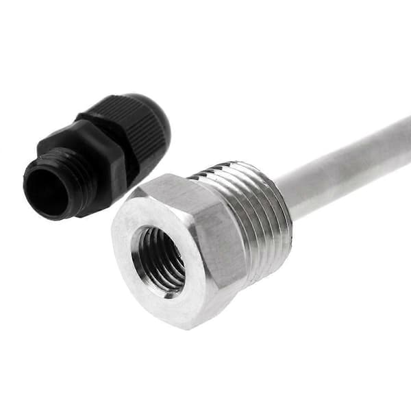 Rustfrit stål 304 30-200mm Termobrønd 1/2\" BSP G Gevind til Ølgæringstank 200mm
