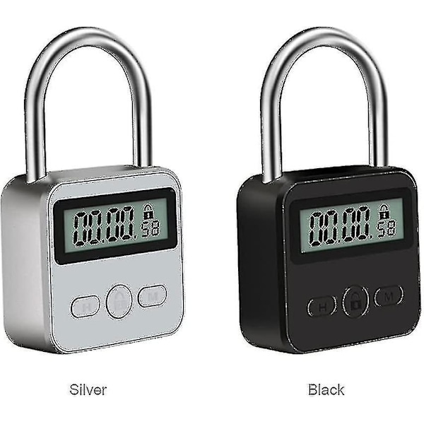 Smart Time Lock, 99 timmar Max Timing Lock med LCD-display Multifunktionell Elektronisk Restimer AY -t