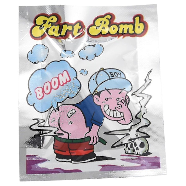 100-pak Speed Bomb Bags Luktbomber Stinky Jokes GRAY