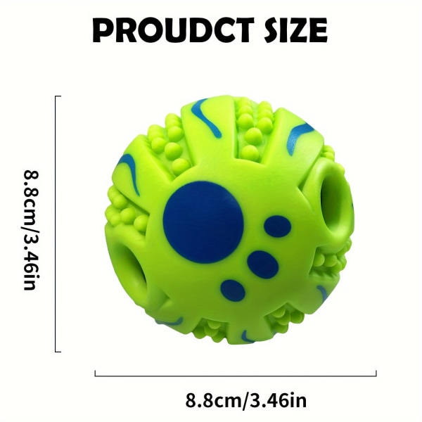 Pet Interactive Giggle Ball Toy, Dog IQ Training Ball Toy 2.76inch