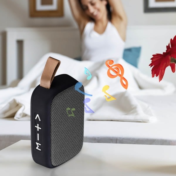 Bärbar Bluetooth-högtalare 360° Chockerande Surroundljud 4 Spelläge IPX7 för Utomhuscamping Grå