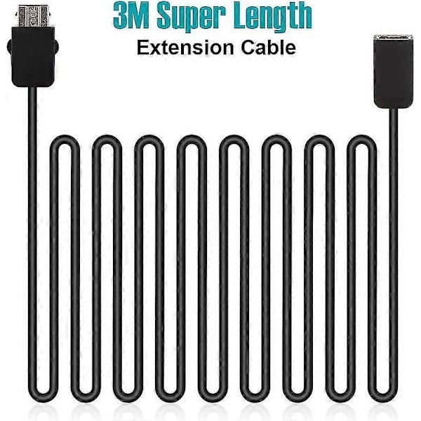 2 stk. Erstatningskabler for NES Classic Controller 3M/10ft, i-Kawachi SNES Skjøteledning for Super Nintendo SNES Classic Ed[qb]