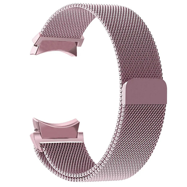 20mm armband för Samsung Galaxy Watch 6/5/4/Classic 47mm 43mm 40mm 44mm Milanese Loop Armband correa Galaxy Watch 5 pro 45mm armband Pink-gold
