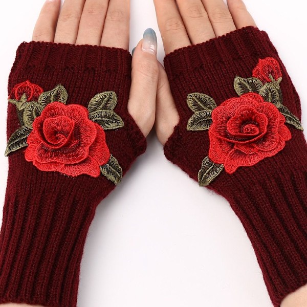 Håndledsvanter Fingerløse vanter SORT&RØD SORT&RØD black&red black&red