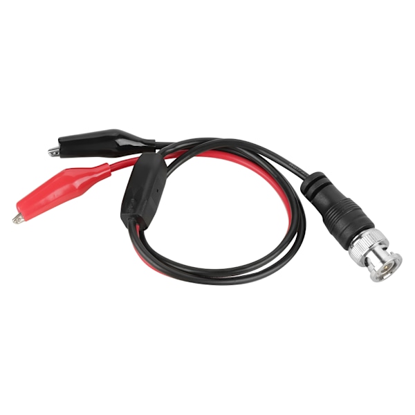 2 st Oscilloskop Test Prob Ledning Kabel BNC Hane Kontakt Q9 till Dubbel Alligator Klämma 0.5m