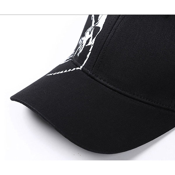 Mænds kasket, bomulds udendørs kasket cool skull bag knap kasket mænd kvinder