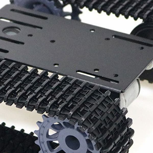 Smart Tank Car Chassis Crawler Tracked Robot Platform med dobbelt DC 12V motor til DIY til T101-P / TP101