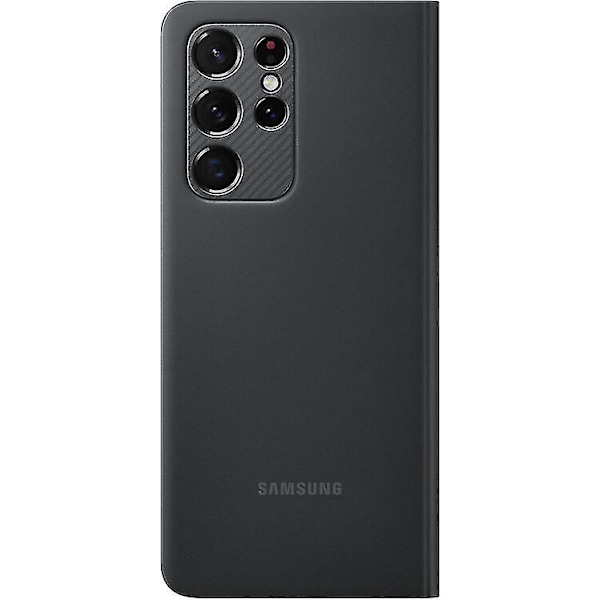 Samsung Clear View Flip Cover EF-ZG996 til Galaxy S21 Plus og 5G - Sort