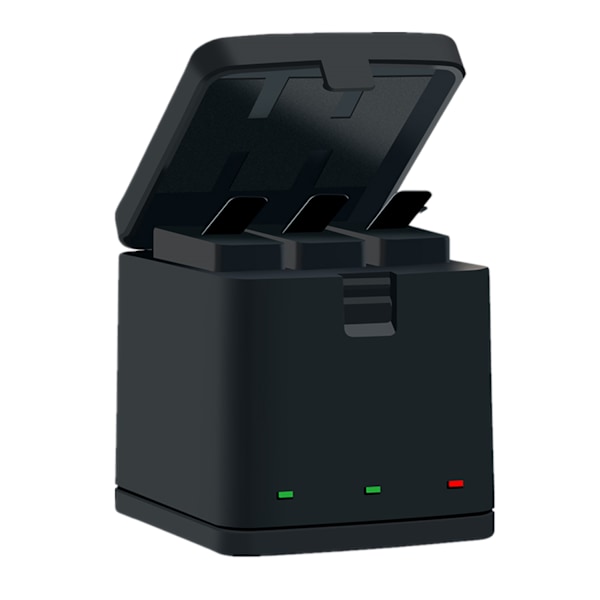 Trippelakkulaite Set Lataus + USB Type-C Kaapelin Lisävarusteet GoPro Hero 8 Black/Hero 7/Hero 6/5