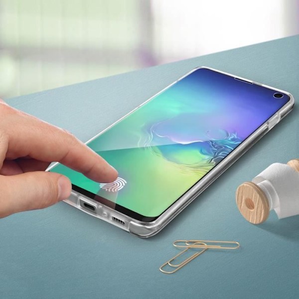 Fodral för Samsung Galaxy S10 360° skydd Hård + Transparent silikon front