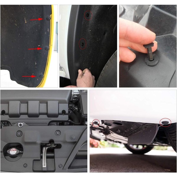240 st Bumper Retainer Clips Bil Plast Nitar Fästelement Push Retainer Kit Mest Populära Storlekar Auto Push Pin Nitar Set