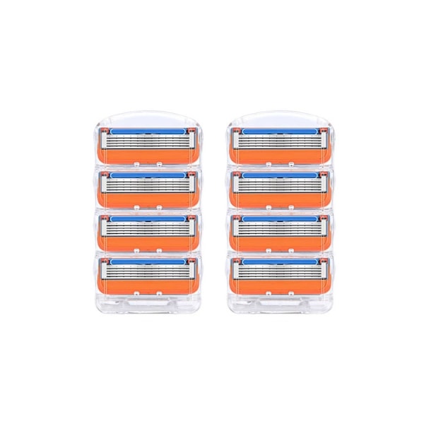 52-pakning barberblader for menn, kompatible blader - WELLNGS 8 packs