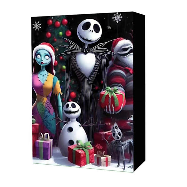 Halloweenin adventtikalenteri 2024, Painajainen ennen joulua -adventtikalenteri, Halloweenin lähtölaskentakalenteri 24 lahjalla, kauhukuvanukkehahmolahja B