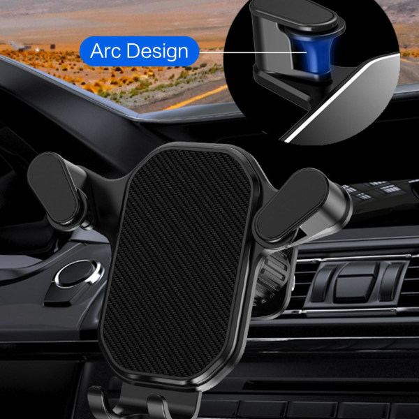 Universal bil mobiltelefonholder 360° rotation luftventil GPS-montering