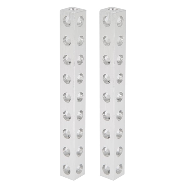 2 stk. 3106‑0009‑0072 Robotstruktur, firkantet bjælkedel tilbehør 9 huller 8 x 72 mm