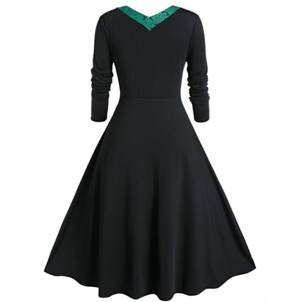 Kvinder Langærmet Halloween Gotisk Vintage Grøn green S