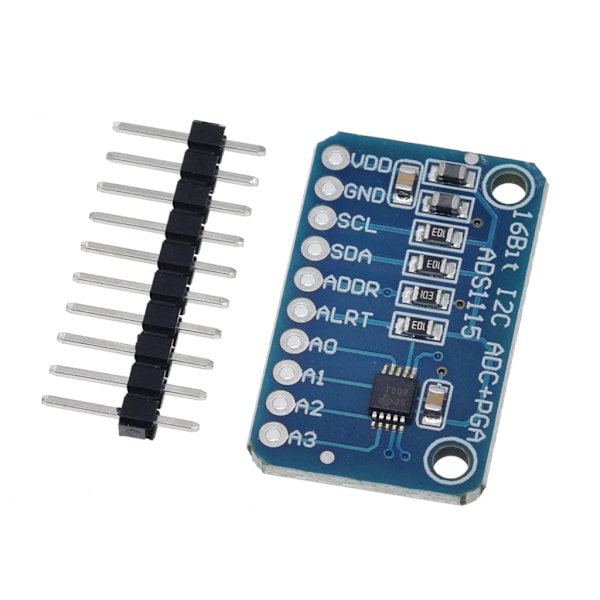 16-bit I2C ADS1115-modul ADC 4-kanals med Pro Gain-forsterker Utviklingskort Strøm Analog til digitalkonverter