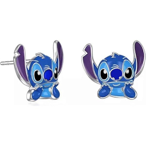 Stitch-øreringer, Stitch-hoop-øreringer, sy jule-øreringer smykker til jenter og kvinner