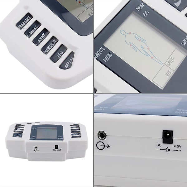 Elektrisk stimulator muskelmassager slippers elektrode puder krop afslapning puls tens akupunktur terapi digital maskine