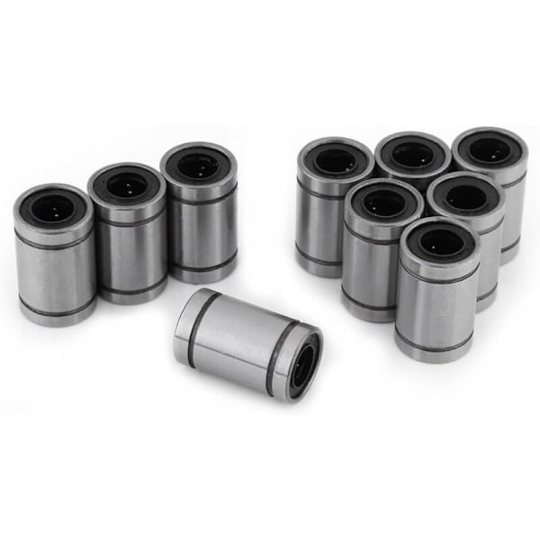 10pcs LM8UU 8mm Linear Ball Bearing Double Seal Ring for Rod 3D Printer CNC Parts