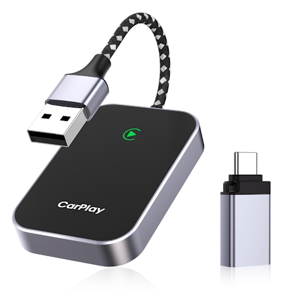 Langaton CarPlay-sovitin: Plug-and-Play AI BOX Apple CarPlaylle, muuntaa langallisen yhteyden langattomaksi