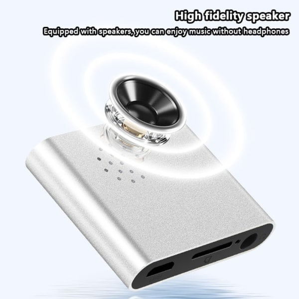 Mini o MP3-spelare Bärbar Metall Clip-on 64G Expansion Bygg Re F