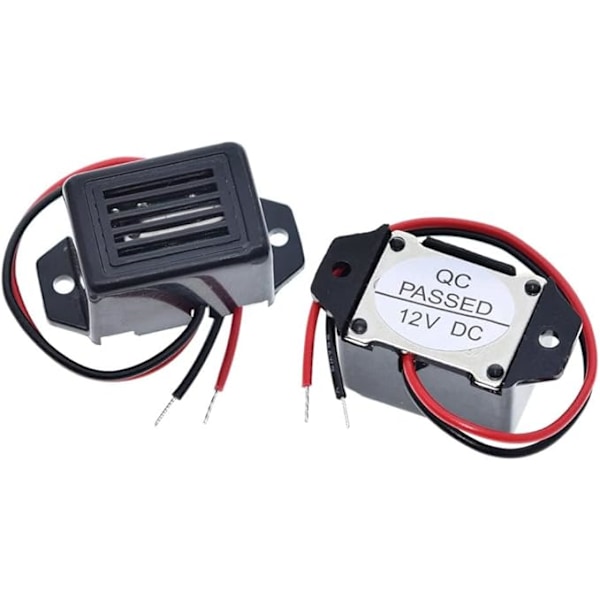 ECI ElectroSuppliers Alarm Buzzer DC 12V 85dB Mini elektronisk larmbuzzer