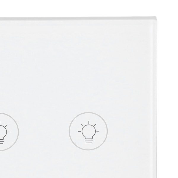 Veggbryter med berøring, lysbryter med tidsfunksjon, herdet glass, dimmer, smart APP-kontroll, lysbryter for Zigbee 90-250V