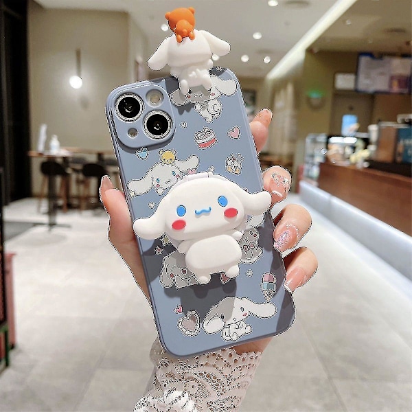 Kawaii Kuromi Cartoon Telefonfodral för Iphone 14 13 12 11 Pro Max Mini Xr X Xs Max 8 7 Plus Se Anti-fall Skydd A4 A4 For 7 plus or 8 plus