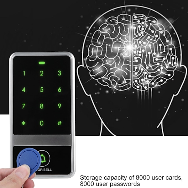 Touch Keypad ID-kortsläsare Access Control System Lösenord Dörrlås (Standard)