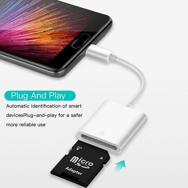 USB 3.1 Type C - SD-korttikamera lukija OTG-sovitin kaapeli Ipad Pro puhelimelle