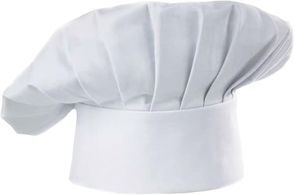 Justerbar kokkehat til voksne med elastisk bånd
