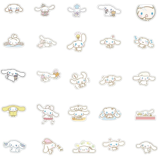 Cinnamoroll Stickers Søde Tegneserie Stickers til Hydro Flask Laptop Vandflasker Skateboard til Børn og Teenagere