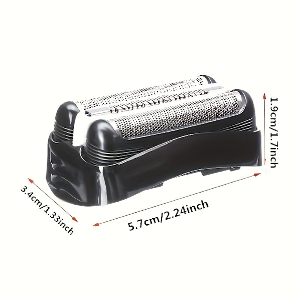 32B 32S S3 Elektrisk erstatnings barberhode tilbehør for Braun Series3 barberhøvelhode Black