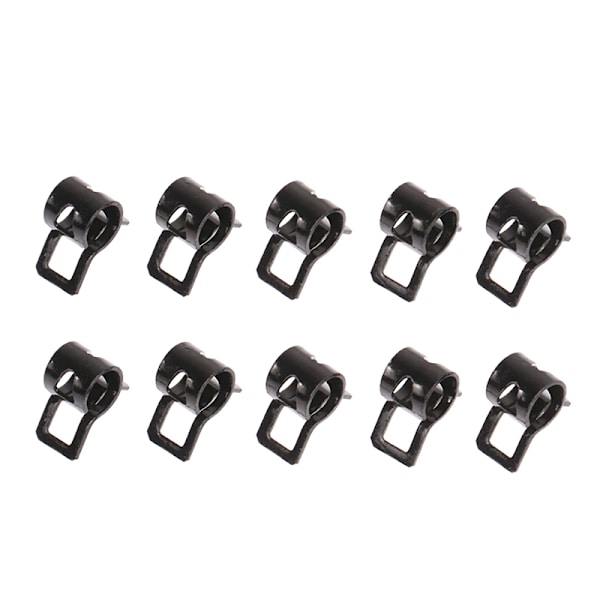 10 stk Slangeklemmer Drivstoffslanger Vannrørklemme Luft Slange Rask Diameter 6MM
