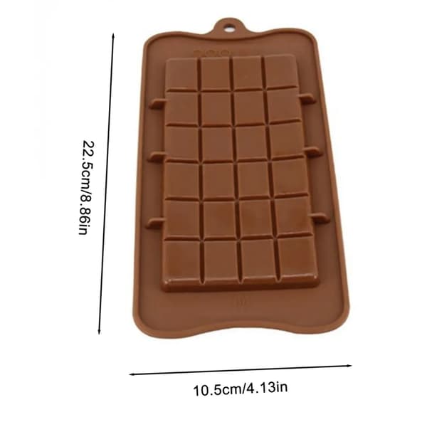 2 silikoneforme til chokolade, chokoladeform i silikone, 48 stykker chokolade, brudsikker form, chokoladekage, chokoladekage