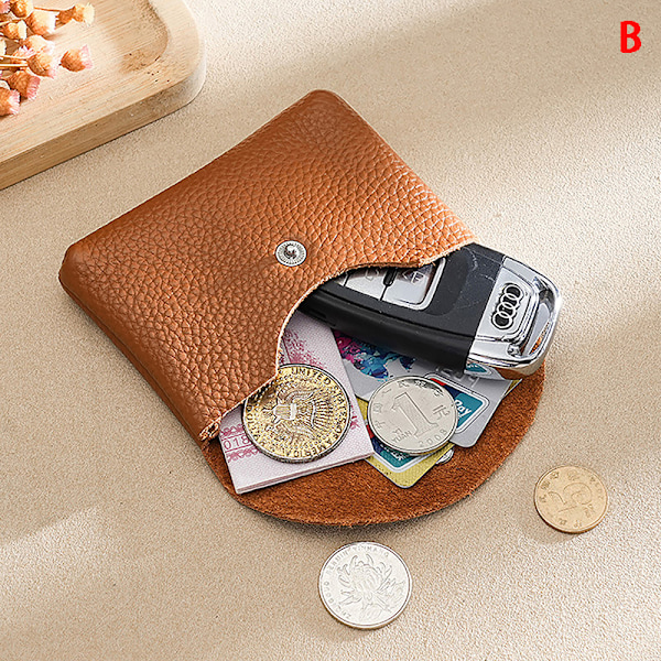 Cowhide Small Wallets For Women Fashion Female Short Coin Purses