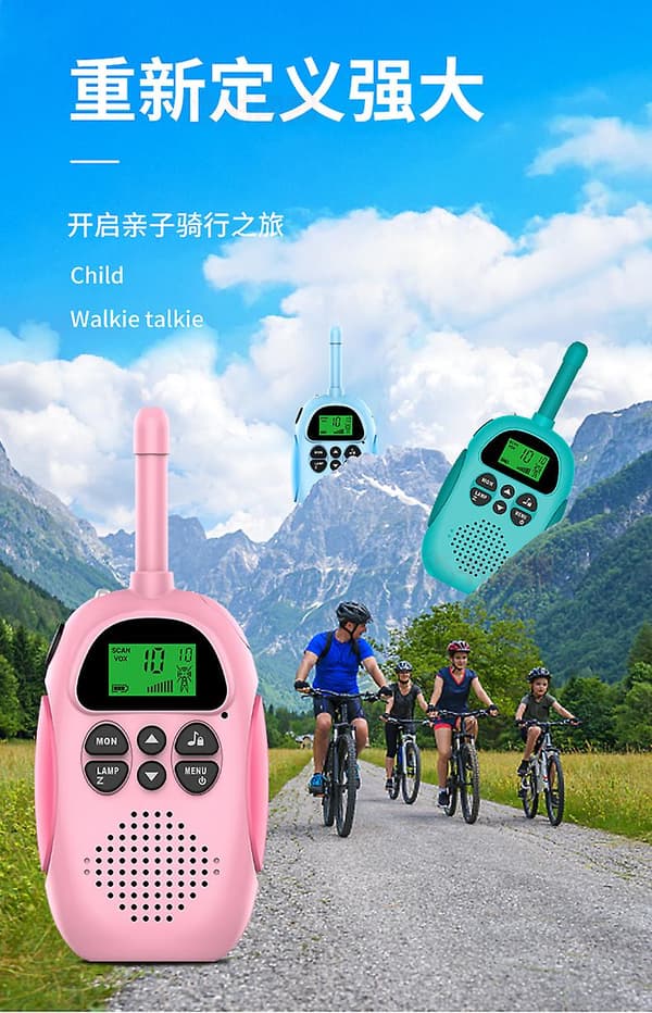 Kädessä pidettävä Mini 3km Clear Intercom Dj100 Vanhempi-Lapsi Interaktiivinen Lapsi Intercom Lapset Puzzle Lelut