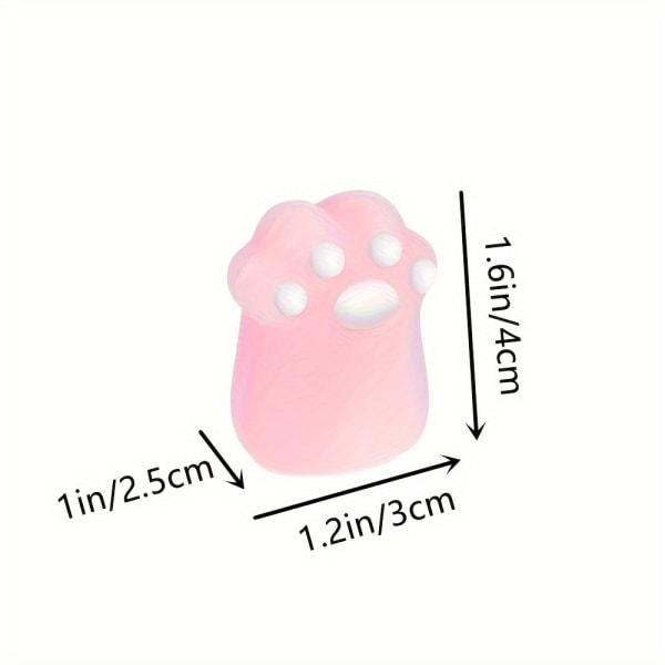 1 st Cute Cat Paw pennvässare, manuell pennvässare, Cat Claw söt pennvässare Pink-1pc
