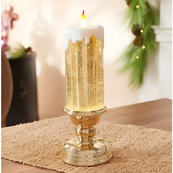 Flamlösa ljus, LED-blinkande ljus för jul gold
